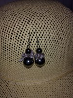 Pendientes bolitas con lazo