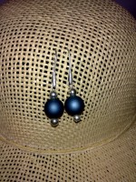 Pendientes azul electrico