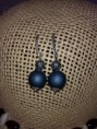 Pendientes azul eletrico